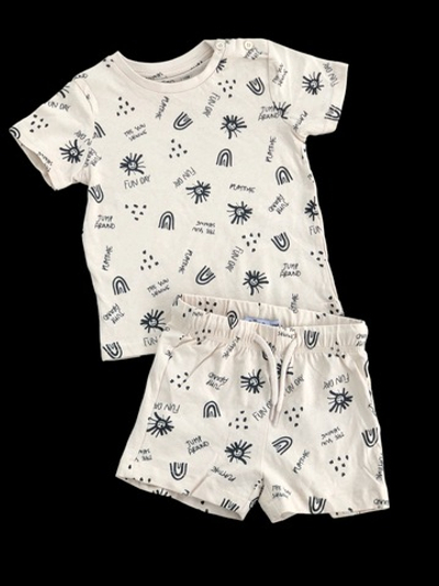 Костюм 2в1: шорти, футболка "Fun day", бавовна ТМ "Gemo" (86 см)