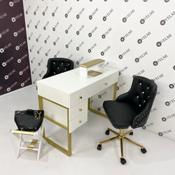 Стільчик майстра Ice Diamant gold black