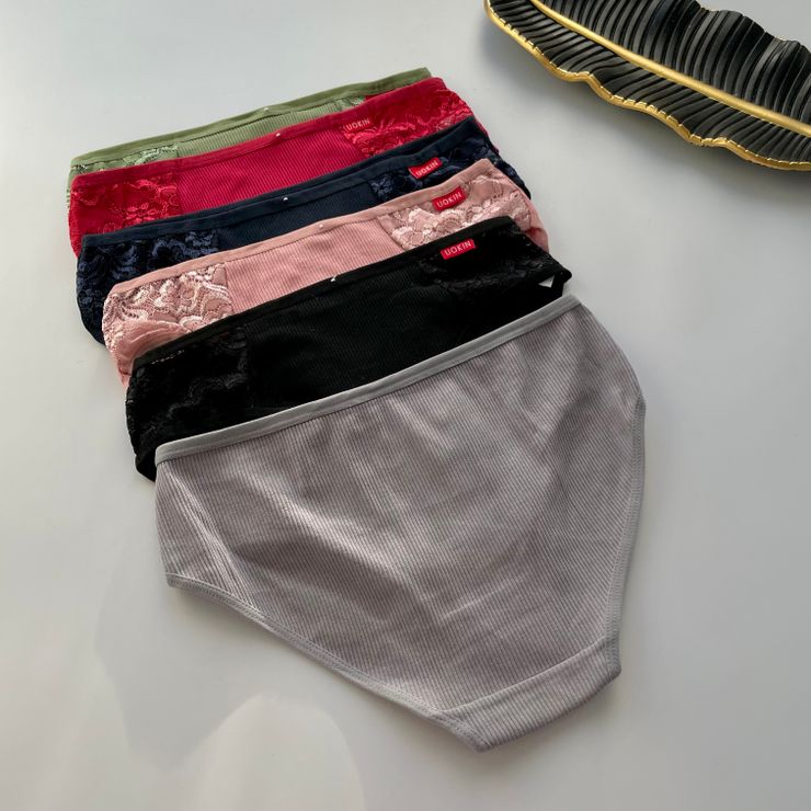 Cліпи в рубчик з мереживом