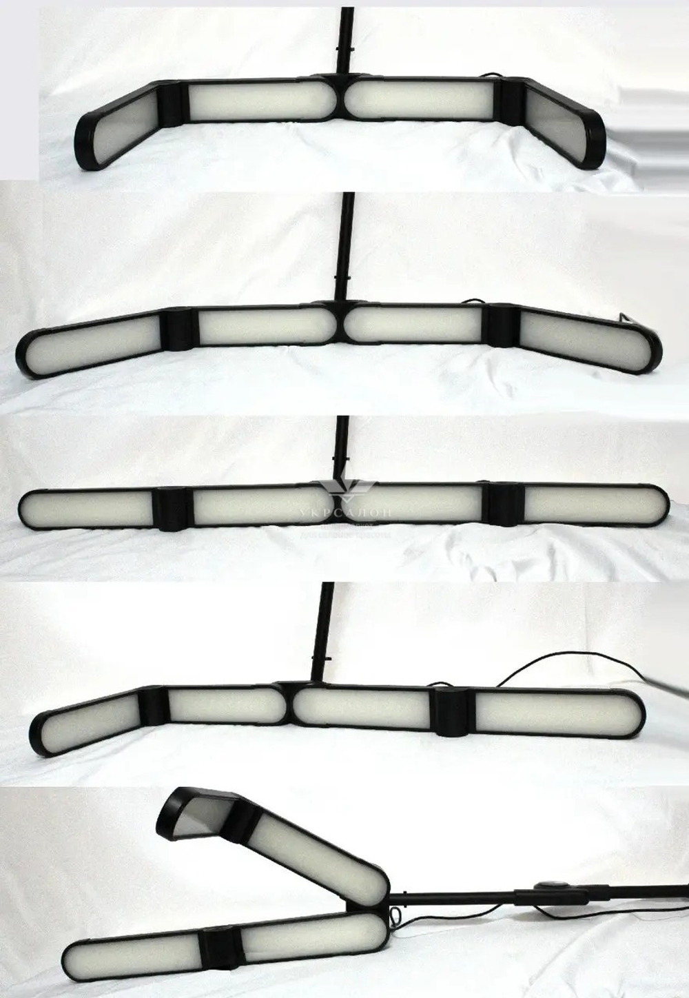 Бестеневая Led лампа для бьюти мастера универсальная F-800F, 36 Вт, черная