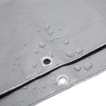 Тент 4х5 от дождя и снега 210г./м2 (серый/коричневый). Усиленные края.