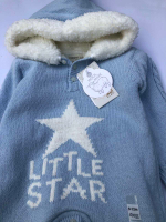 Комбінезон з капюшоном "Little Star", вовна Мериноса ТМ "Nipperland" (74 см)