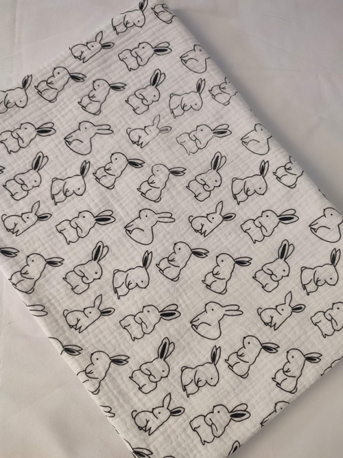 Пеленка муслиновая жатая двухслойная