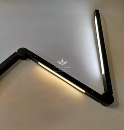 Настольная лампа Global Fashion SM-6621 на струбцине, 37 Вт, черная