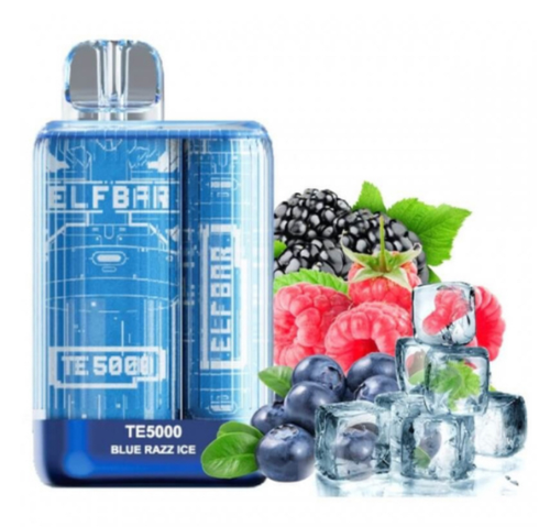 Elf Bar TE5000 Blue Razz Ice (ЕльфБар Крижана Блакитна Малина)