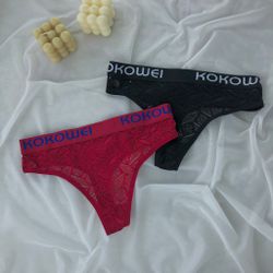 Мереживні трусики з широкою резинкою