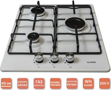 Варильна поверхня газова VENTOLUX HG430-B3 S (WH)