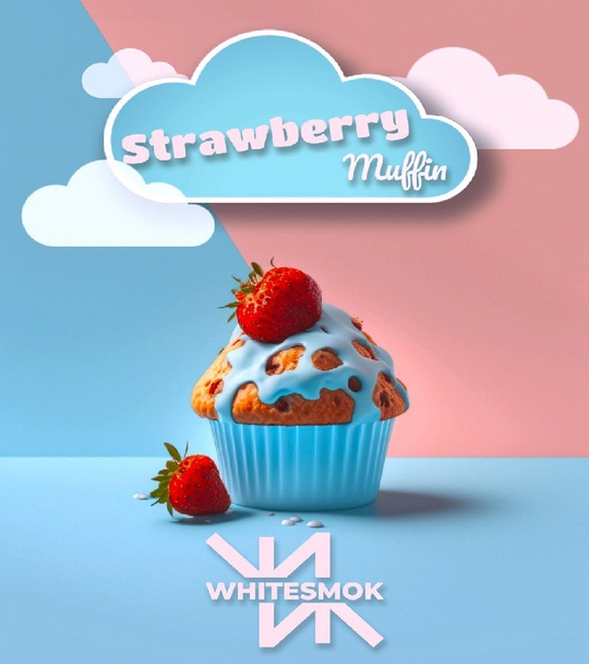 Тютюн White Smok Strawberry Muffin (Вайт Смок Полуничний Мафін) 50г