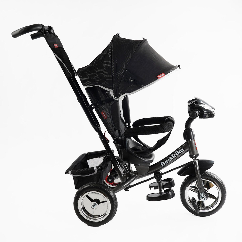 Дитячий триколісний велосипед Best Trike 6588 піна/фара, з батьківською ручкою