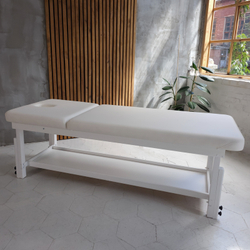 Стаціонарний масажний стіл KP-11 White