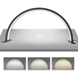 Настольная бестеневая лампа Half MOON 28, 50 Вт, черная