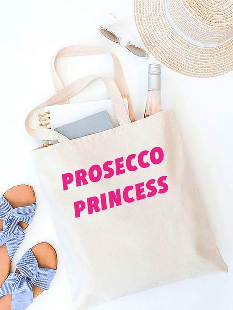Экосумка-шопер из двунитки бежевая Prosecco Princess Love&Live фото 1