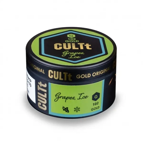 Тютюн CULTt Gold G102 Grapes Ice (Культ Виноград Лід) 100г