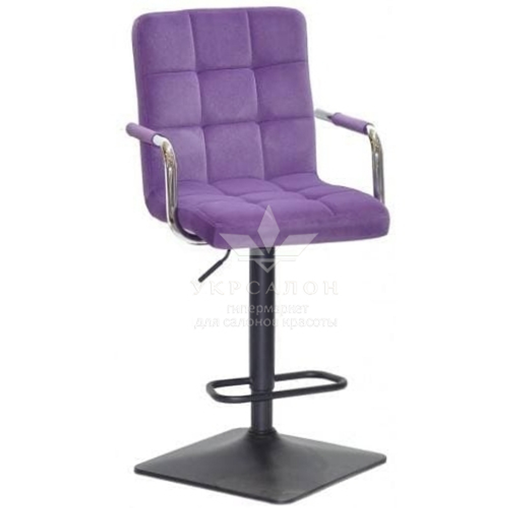 Стільчик для візаж Florida black quadro Velor