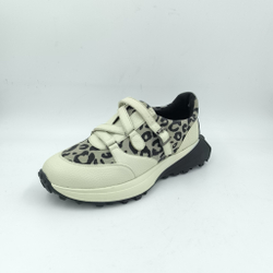 Женские кроссовки с леопардовым принтом в светлом исполнении — стильно и удобно/размер 37