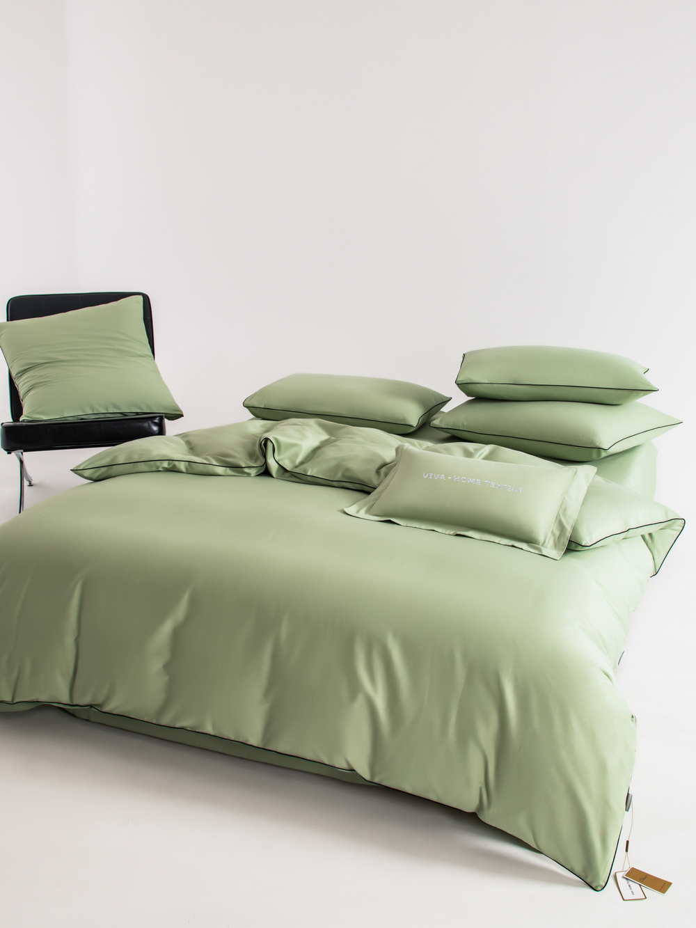 Комплект постельного белья Однотонный Сатин Элитный OCE012