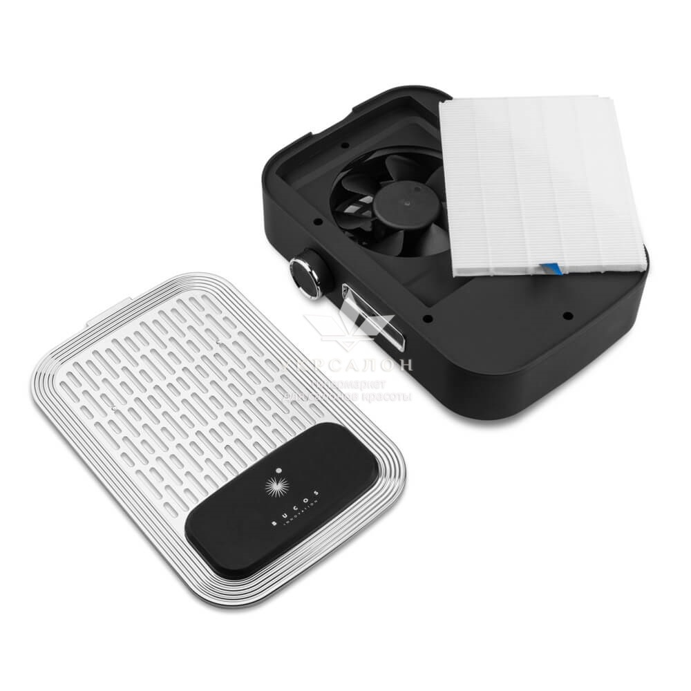 Вытяжка для маникюра с Hepa фильтром и аккумулятором Bucos Cyclone V3-B White (оригинал)
