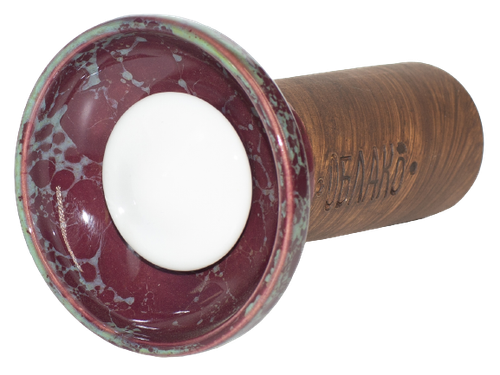 Чаша (Облако Флоу) Oblako Flow White on Black-Burgundi Marble