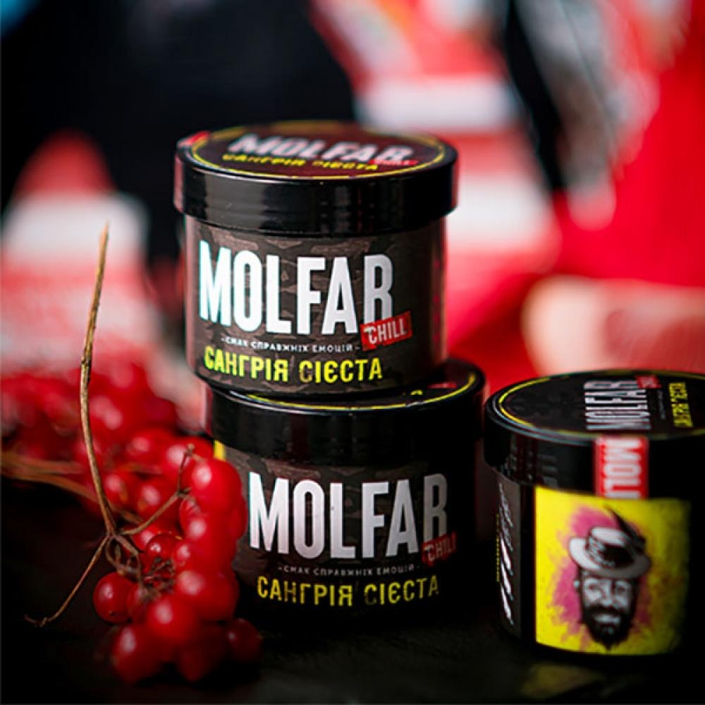 Тютюн Molfar Сангрія Сієста (Мольфар Вино Апельсин Ягоди Лікер) | Chill Line 100г