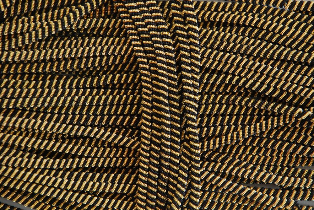 Канітельний шнур золото / чорне 3,5 мм