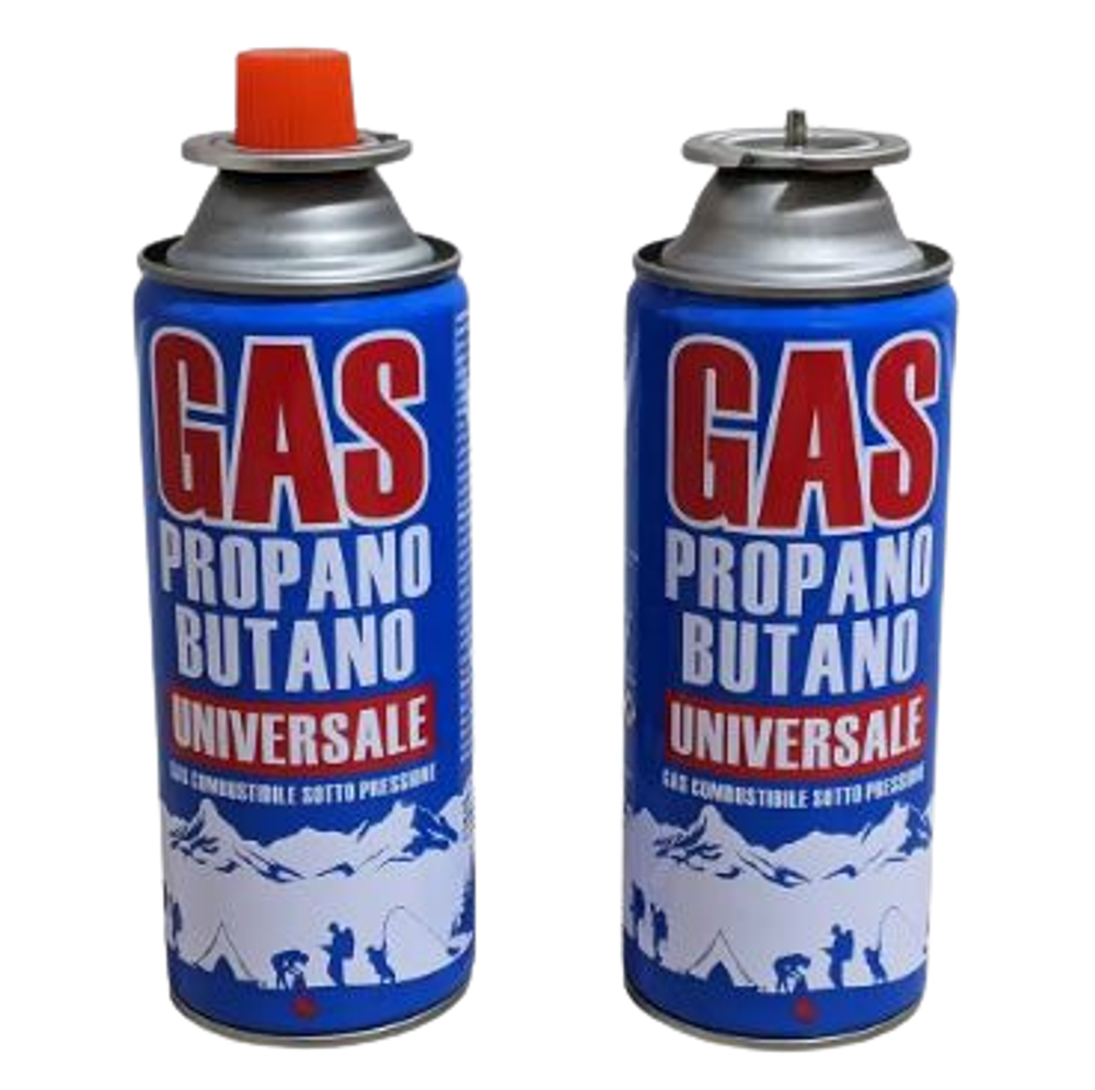 Портативный цанговый газовый баллон универсальный  220г