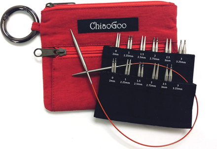 Набор спиц ChiaoGoo TWIST Red Shorties Set (5cm & 8cm)