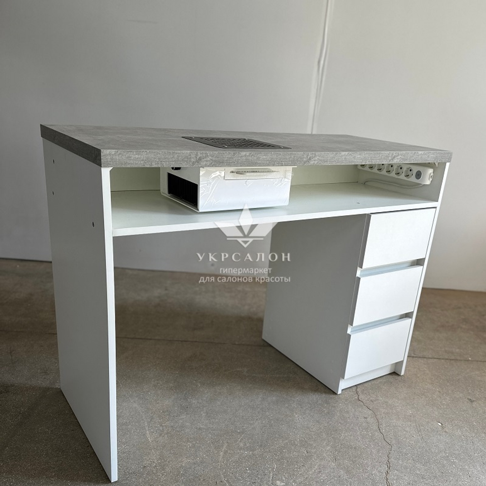 Маникюрный стол Mark SM-100 с нишей и вытяжкой