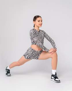 Рашгард для девочки с принтом Zebra (арт. 7022500103)