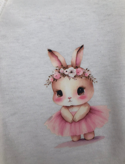 Комплект 3в1: боді з довгим рукавом, повзунки, шапочка "Принт", кулір ТМ "Happy ToT" (62 см)