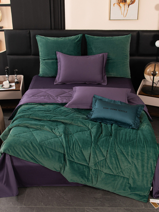 Комплект постельного белья Сатин Velvet Premium с Одеялом VP005