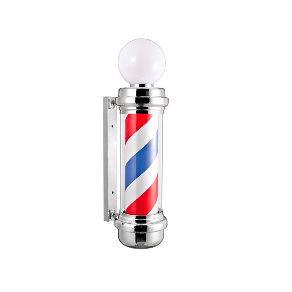 Рекламная стойка Barber`s Pole с плафоном