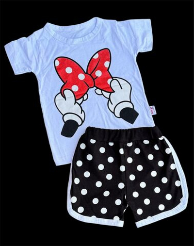 Костюм 2в1: футболка, шорти "Мінні", бавовна ТМ "Murat Baby"