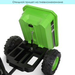Детский электромобиль трактор с прицепом Bambi M 4419EBLR