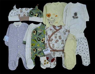 Гарний набір одягу для новонароджених, якісний одяг для немовлят, теплий демісезон (осінь, весна), зріст 56 см, бавовна