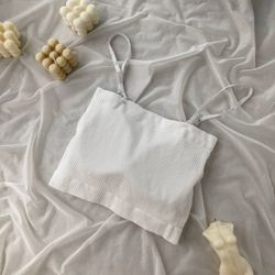 Топ в рубчик із зйомними бретлями