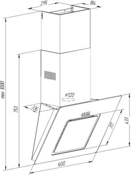 Витяжка PYRAMIDA NR-F 60 BLACK IX MU/U