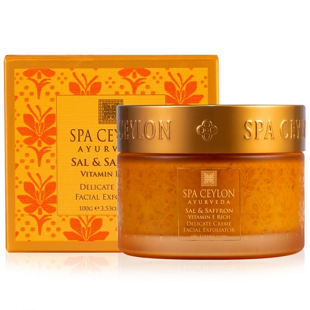 Кремовий пілінг для делікатного очищення обличчя Шореа та Шафран 100 г, SPA Ceylon