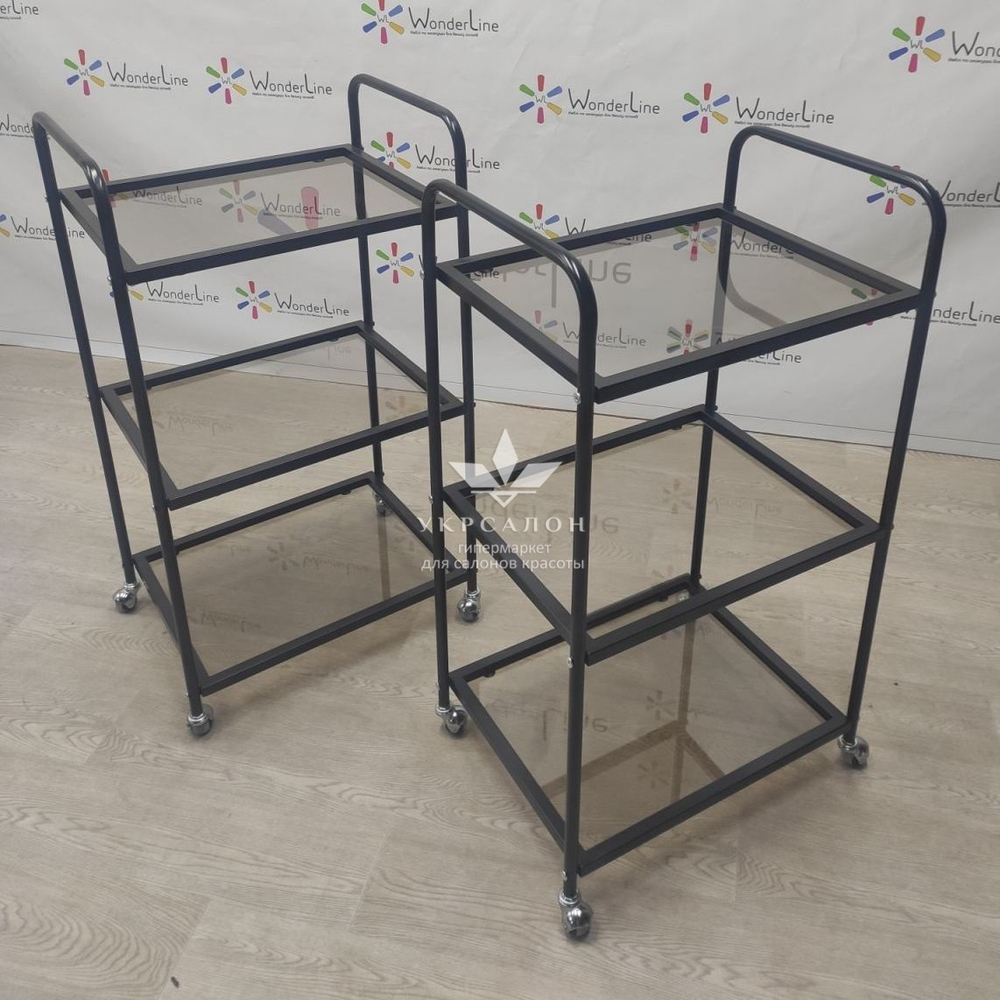 Косметологическая тележка Tertio Black