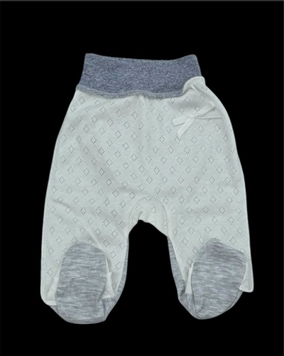 Повзунки "Ніжність", рібана ажур, інтерлок "Sweet Mario" (56 см)