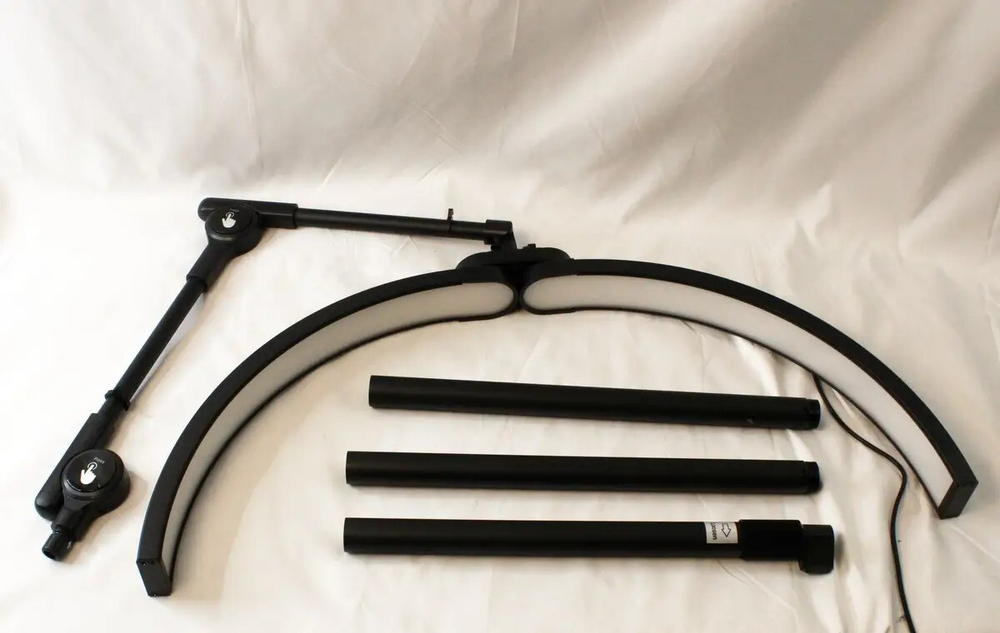 Бестеневая Led лампа для бьюти мастера универсальная F-800B, 45 Вт, черная