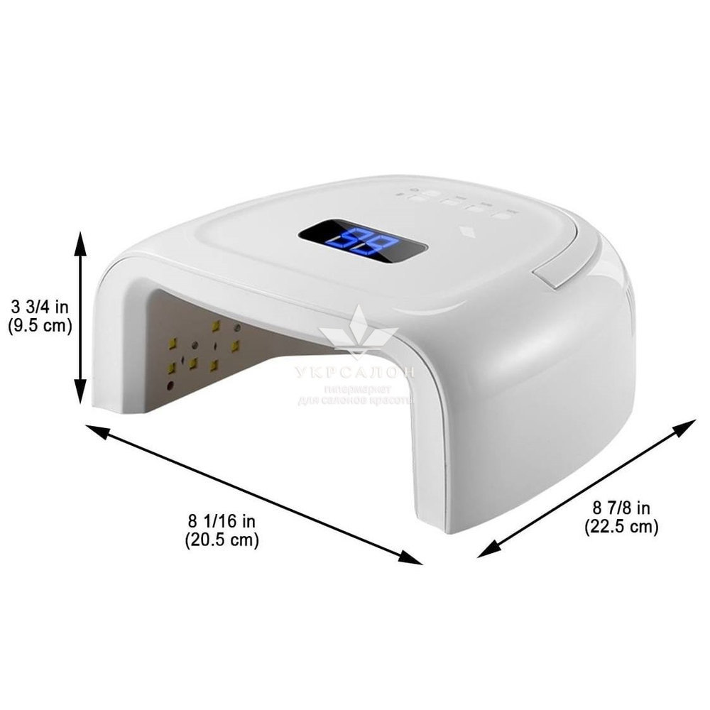 Лампа с аккумулятором 15600 мАh для маникюра LED+UV S-20 Cordless (оригинал), 60W