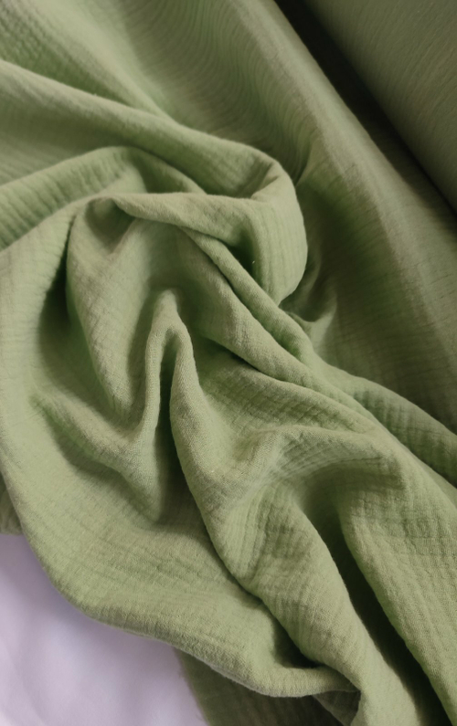 Муслин жатый однотонный