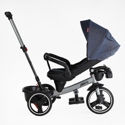 Дитячий триколісний велосипед Best Trike Marco 9155 PU, складне кермо, музична фара, з батьківською ручкою