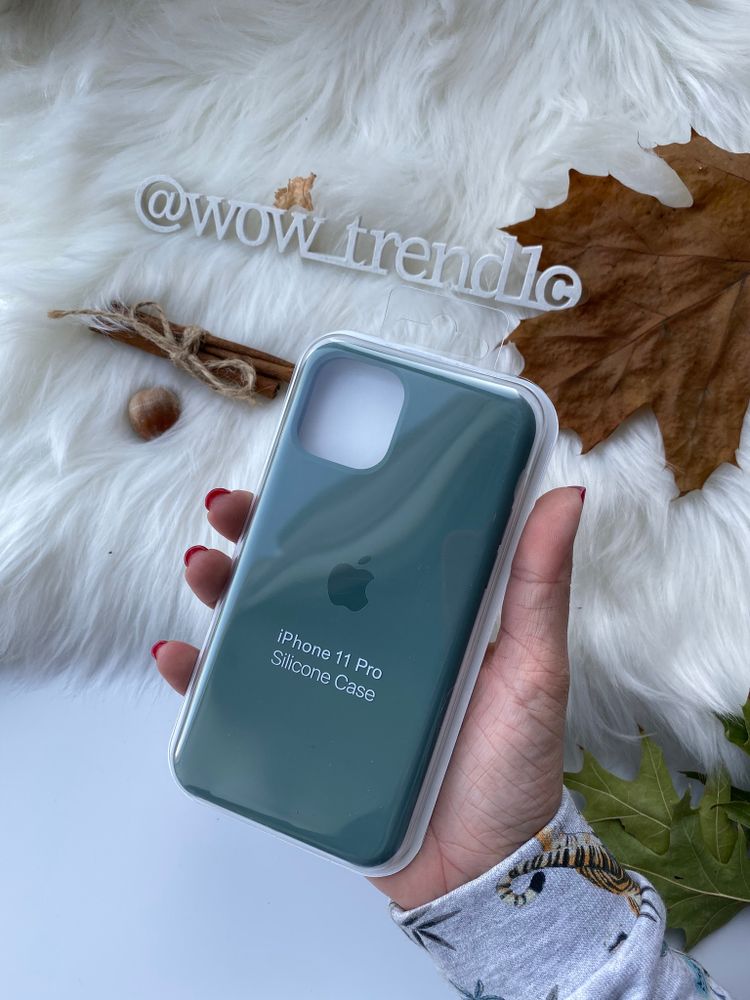 Chehol Iphone 11 Pro Silicone Case Pine Green Sosnovyj Les 1 1