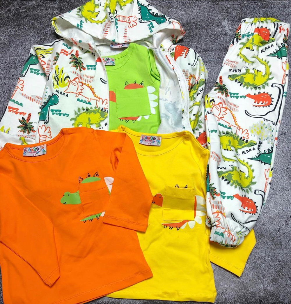 Костюм 5в1: кофта, штани, реглани, двунитка, бавовна ТМ "Moda kids" (116-122 см)