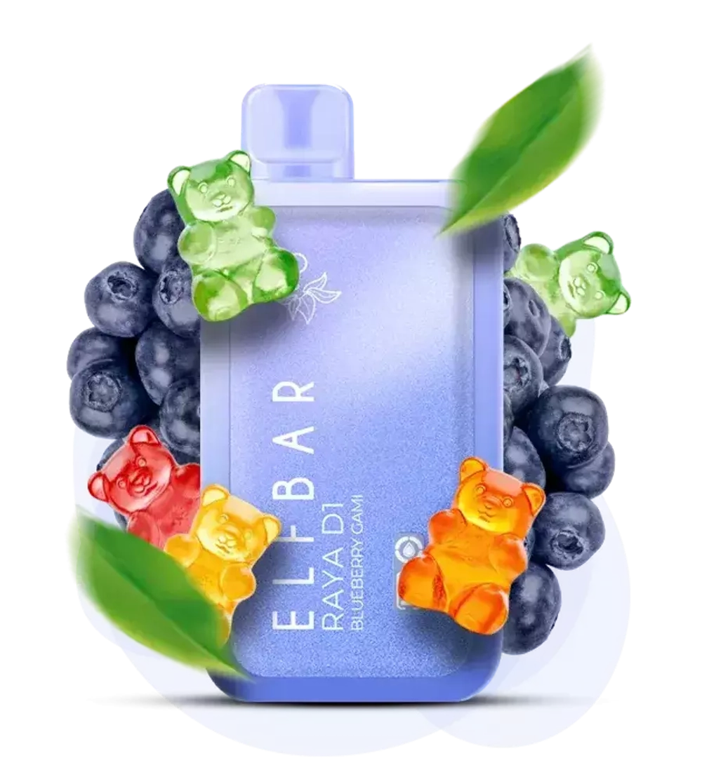 ELF BAR RAYA D1 - Blueberry Gummy (5% nic)