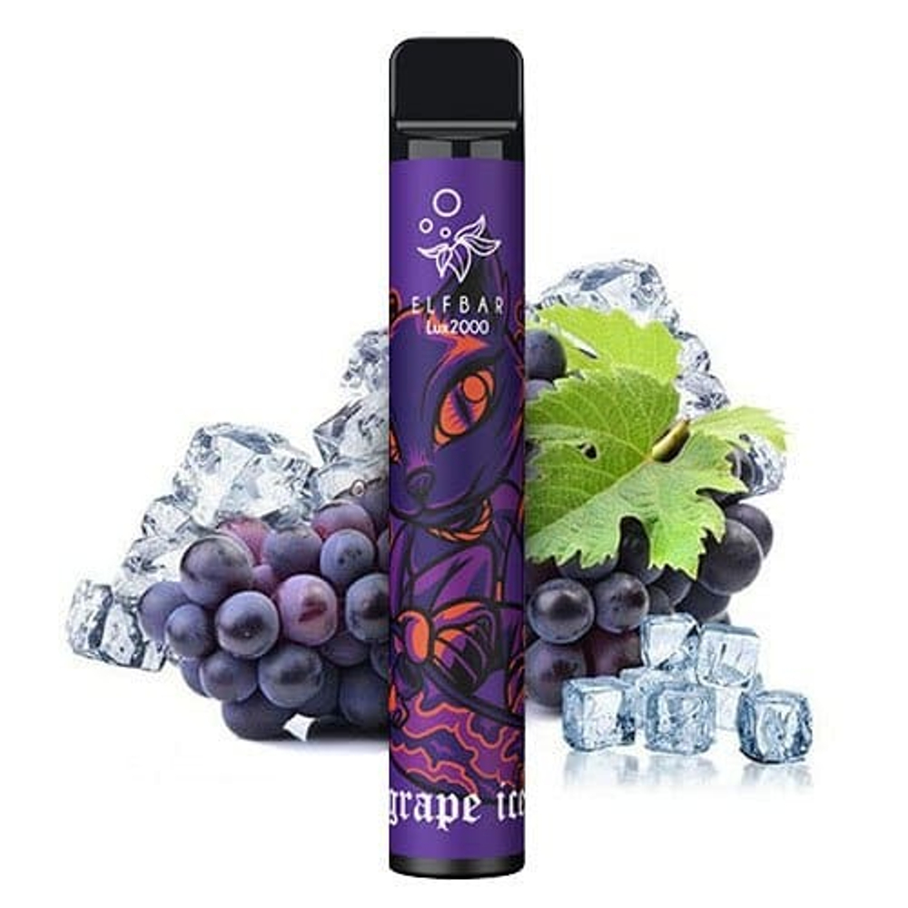Elf Bar 2000 - Grape Ice (5% nic, Lux)
