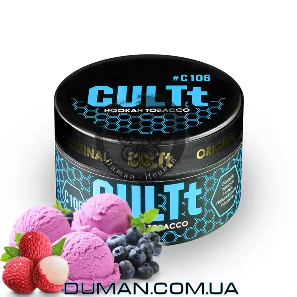 CULTt C106 Blueberry Lychee Ice Cream (Культ Черника Личи Мороженое) 100g