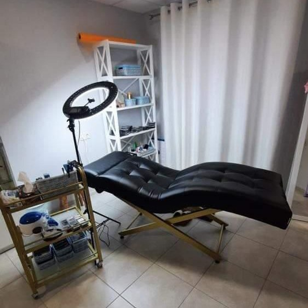 Кушетка анатомічна з візком Tertio, підставкою для сумки та стільцем