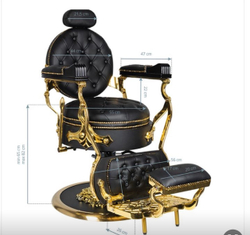 Парикмахерское кресло Barber Vintage Gold